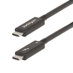 Startech StarTech.com A40G2MB-TB4-CABLE Thunderbolt kábel 2 M 40 Gbit/s Fekete (A40G2MB-TB4-CABLE)