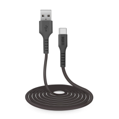 SBS TECABLETC3MTK USB-A apa - USB-C apa 2.0 Adat és töltőkábel - Fekete (3m) (TECABLETC3MTK)