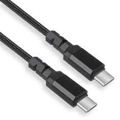Maclean MCE491 USB-C apa - USB-C apa 3.2 Adat és töltő kábel - Fekete (1m) (MCE491)