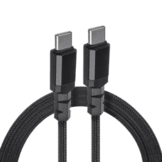 Maclean MCE492 USB-C apa - USB-C apa 3.2 Adat és töltő kábel - Fekete (2m) (MCE492)