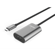 Unitek U305A USB-C apa - USB-A anya kábel 5m - Fekete (U304A)