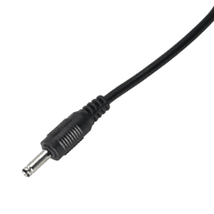 Akyga USB apa - 3.5 x 1.35 mm apa Tápkábel 0.8m - Fekete (AK-DC-03)