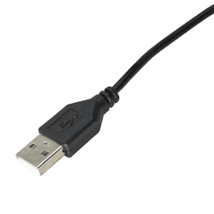 Akyga USB apa - 3.5 x 1.35 mm apa Tápkábel 0.8m - Fekete (AK-DC-03)