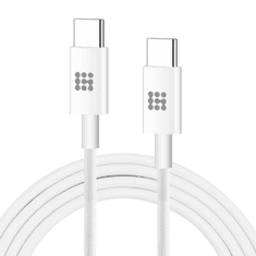 Haweel USB-C apa - USB-C apa 2.0 Adat és töltő kábel - Fehér (1m) (SUNS0278-W)