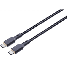 Aukey CB-KCC102 USB-C apa - USB-C apa 2.0 Adat és töltőkábel - Fekete (1.8m) (CB-KCC102)