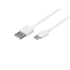Goobay 45563 USB2.0-A apa - USB3.1-C apa átalakító kábel 1m - Fehér (45563)
