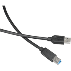 Akasa AK-CBUB01-15BK USB-A apa - USB-B 3.0 Adat és töltő kábel - Fekete (1.5m) (AK-CBUB01-15BK)