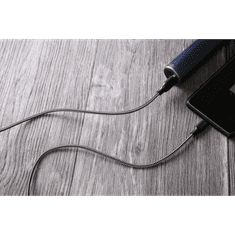 Aukey CB-AM1 USB-A apa - Micro USB apa 2.0 Adat és töltőkábel - Fekete (1.2m) (CB-AM1 BLACK)