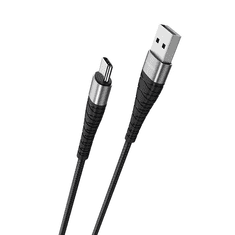 Borofone BX32 USB-A apa - USB-C apa 2.0 Adat és töltőkábel - Fekete (0.25m) (BX32 FEKETE)