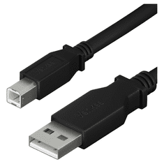 Yenkee YCU 015 BK USB Type-A apa - USB Type-B apa Nyomtató kábel - Fekete (1.5m) (YCU 015 BK)