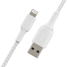 Belkin USB-A apa - Lightning apa adat és töltőkábel - Fehér (15cm) (CAA002BT0MWH)