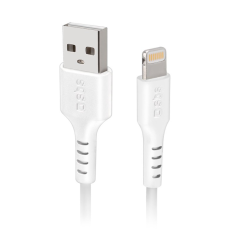 SBS TECABLEUSBIP589W USB-A apa - Lightning apa 2.0 Adat és töltőkábel - Fehér (1m) (TECABLEUSBIP589W)