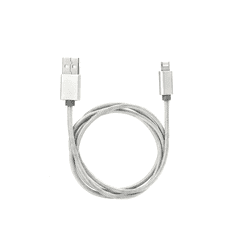 Kikkerland US142-SI-EU USB-A apa - Lightning apa 3.0 Adat és töltő kábel - Ezüst (1m) (US142-SI-EU)