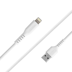SBS TECABLEUSBIP589W USB-A apa - Lightning apa 2.0 Adat és töltőkábel - Fehér (1m) (TECABLEUSBIP589W)