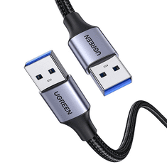 Ugreen 80790 USB-A 3.0 apa - USB-A 3.0 apa Adatkábel - Fekete (1m) (80790)