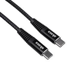 Akasa AK-CBUB54-10BK USB-C apa - USB-C apa 3.0 Adat és töltő kábel - Fekete (1m) (AK-CBUB54-10BK)