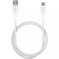 SBS Puro USB-C apa - USB-A apa Adat és töltőkábel- Fehér (1m) (CUSBC31WHI)