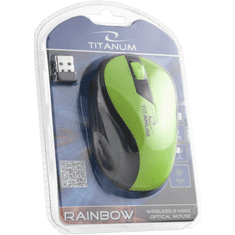Esperanza Titanium Rainbow Wireless Egér - Zöld (TM114G)