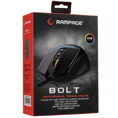 Rampage SMX-R76 Bolt Vezetékes Gaming Egér - Fekete (35926)