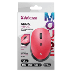 Defender Auris MB-027 Wireless Egér - Piros (52026)