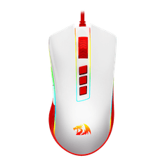 Redragon M711C Cobra Vezetékes Gaming Egér - Fehér/Piros (M711C)