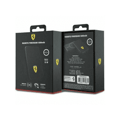 Ferrari Power Bank MagSafe 5000mAh - Fekete (FER000601)
