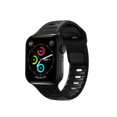 Nomad Sport Apple Watch Gumi szíj 42/44/45/49mm - Fekete (M/L) (NM1AM10000)