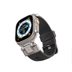 Spigen DuraPro Armor Apple Watch S4/5/6/7/8/SE Szilikon szíj 49/45/44/42mm - Fekete (AMP06065)