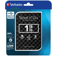 1.0TB Store n Go USB 3.0 Külső HDD + Tok - Fekete (53194+53245)
