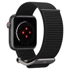 Spigen DuraPro Apple Watch S1/2/3/4/5/6/7/SE Szövet szíj 44/42mm - Fekete (AMP02465)