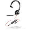 POLY Blackwire 3315 Headset Vezetékes Fejpánt Iroda/telefonos ügyfélközpont USB C-típus Fekete, Vörös (214015-01)