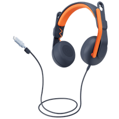 Logitech Zone Learn Headset Vezetékes Fejpánt Oktatás USB C-típus Kék, Narancssárga (981-001367)