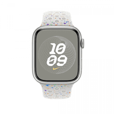 Apple Watch Nike sportszíj 45mm - Platinaszín (S/M) (MUV03ZM/A)