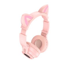 Borofone BO18 Cicafüles Wireless fejhallgató - Rózsaszín (ZES125695)
