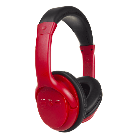 AUDIOCORE AC720 Bluetooth Fejhallgató - Piros / Fekete (AC720R)