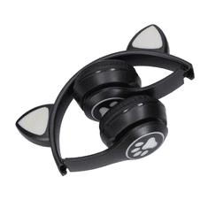 Extralink Kids Wireless Fejhallgató cicafülekkel - Fekete (EX.39045)