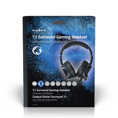 Nedis GHST410BK Vezetékes Gaming Headset - Fekete (GHST410BK)
