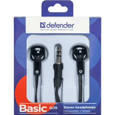 Defender 63609 Basic 609 In-ear fülhallgató Fekete-fehér (63609)