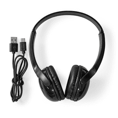 Nedis HPBT4000BK Wireless Fejhallgató - Fekete (HPBT4000BK)