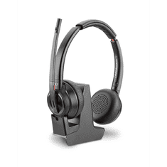 Plantronics POLY W8220 Headset Vezeték nélküli Fejpánt Iroda/telefonos ügyfélközpont Bluetooth Fekete (211423-04)