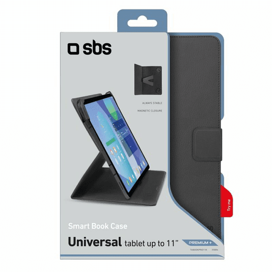 SBS Etui 9-11" Univerzális Tablet Trifold Tok - Fekete