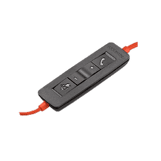 HP Poly Blackwire 3220 (USB Type-A) Vezetékes Headset - Fekete/Piros (BULK) (80S02A6)