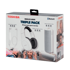 TOSHIBA HSP-3P19 Triple Pack Wireless Headset + Fejhallgató + Hangszóró - Fehér (TO-HSP-3P19-W)