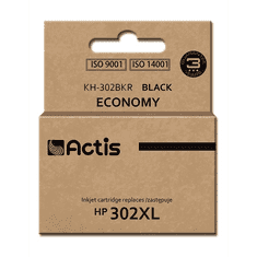 Actis (HP 302XL F6U68AE) Tintapatron Fekete (KH-302BKR)