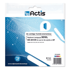 Actis (HP 301XL CH564EE) Tintapatron Tricolor (KH-301CR)