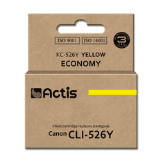 Actis (Canon CLI-526Y) Tintapatron Sárga (KC-526Y)