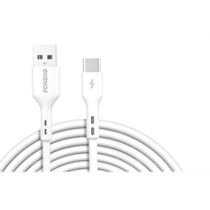 Foneng X36 USB-A - USB-C töltőkábel 1m fehér (6970462517610) (X36 Type-C 1m)