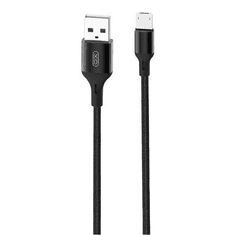 XO NB143 USB-A - MicroUSB kábel 2.4A, 1m fekete (6920680870660) (6920680870660)