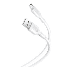 XO NB212 USB-A - MicroUSB kábel 2.1A, 1m fehér (6920680827794) (XO6920680827794)