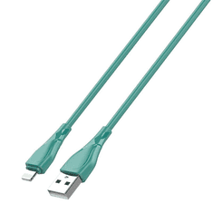 LDNIO LS612 USB-A - Lightning kábel 25W, 2m zöld (5905316144606) (5905316144606)